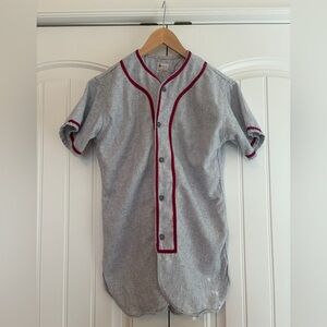 Felco New York Vintage Jersey‎ Gray Number 1 Stitched Size Small